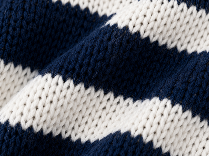 Oversized Striped Knit Sweater