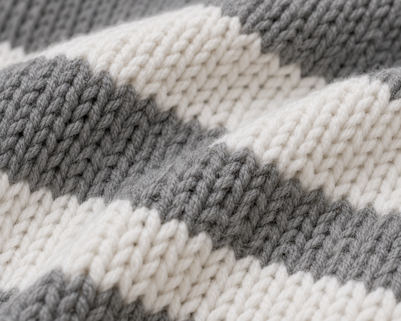 Oversized Striped Knit Sweater