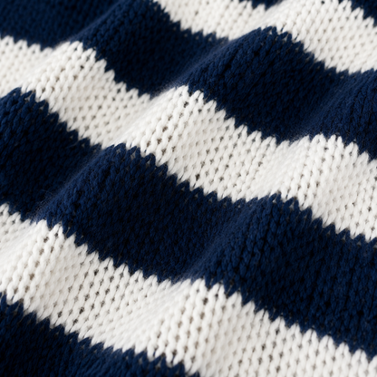 Oversized Striped Knit Sweater