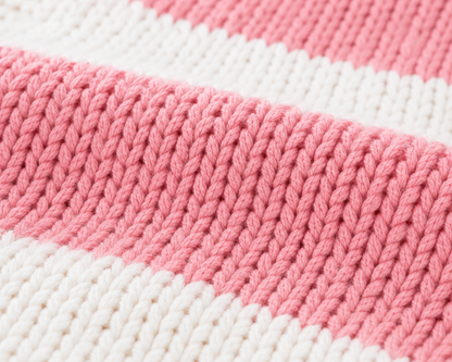 Oversized Striped Knit Sweater