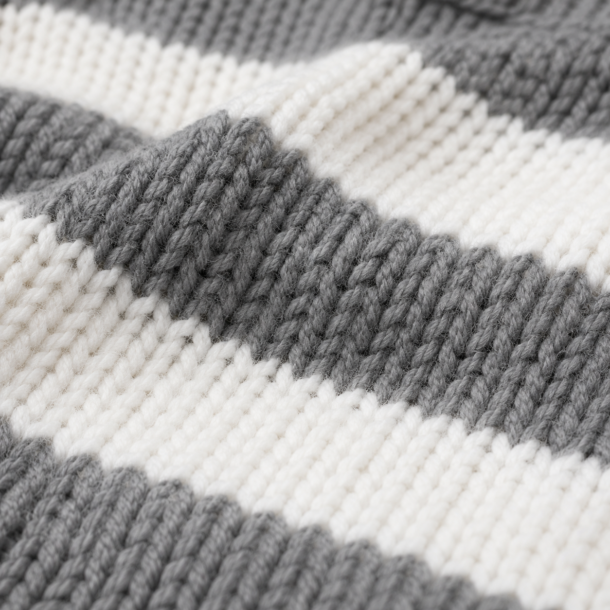 Oversized Striped Knit Sweater