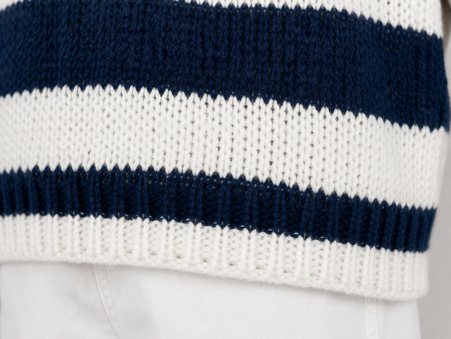 Oversized Striped Knit Sweater