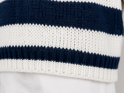 Oversized Striped Knit Sweater